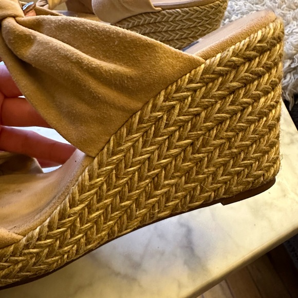 Stuart Weitzman “Sarina” adobe suede espadrille wedge - Picture 4 of 12